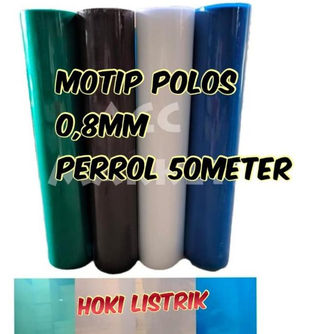 Fiber Penutup Pagar Polos / Plastik Pagar 0,8Mm Tinggi 1M (50Meter)