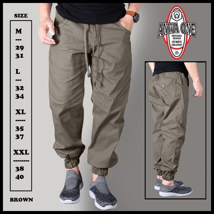 Celana Jogger Pria Original Hitam/Fashion Celana Jogger Pria Original Original Best Seller