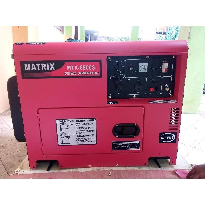 Generator Listrik / Genset Diesel Matrix MT 6800 S - 5000 watt