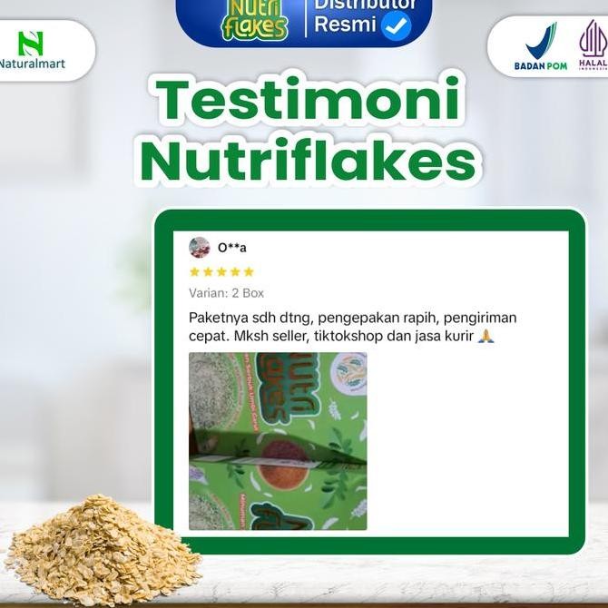 

Promo Paket 2 Box Nutriflakes - Minuman Serbuk Umbi Garut Drink Bubuk Instan Bebas Gula Rendah Lemak Organik Alami - Dengan Susu Kambing Etawa