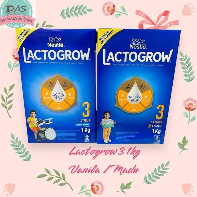 

BARU LACTOGROW 3 / 1+ PRO VANILLA-MADU 1KG / SUSU PERTUMBUHAN NESTLE
