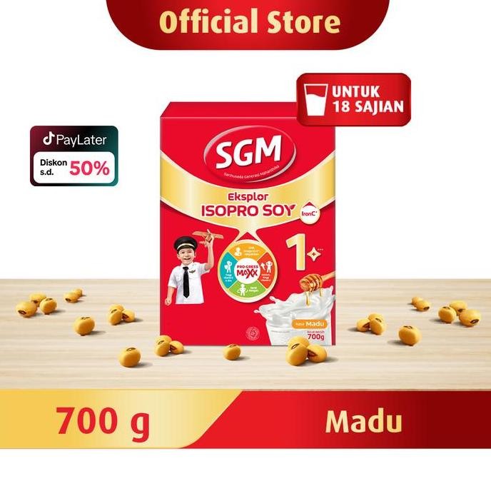 

BARU 700GR SGM ISOPRO EKSPLOR SOY 1+ MADU | SUSU PERTUMBUHAN