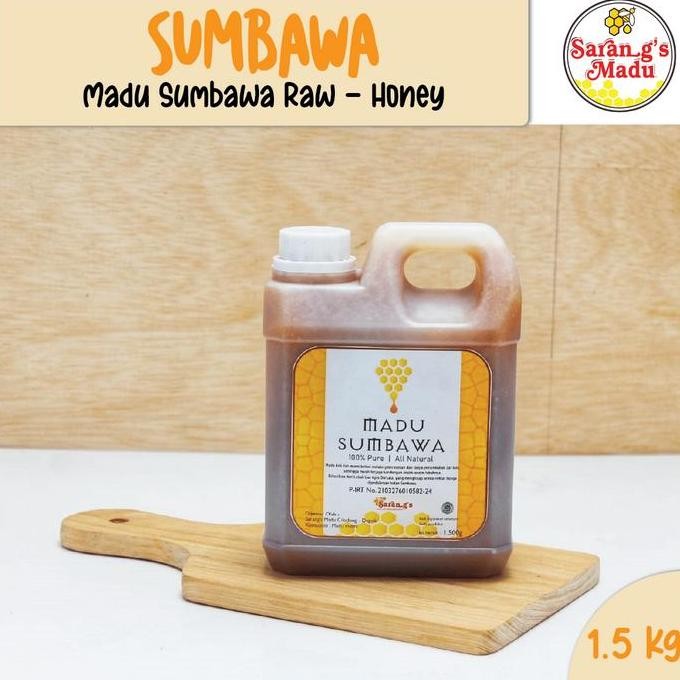 

BARU MADU SUMBAWA ASLI 1500G, MADU MURNI, RAW HONEY