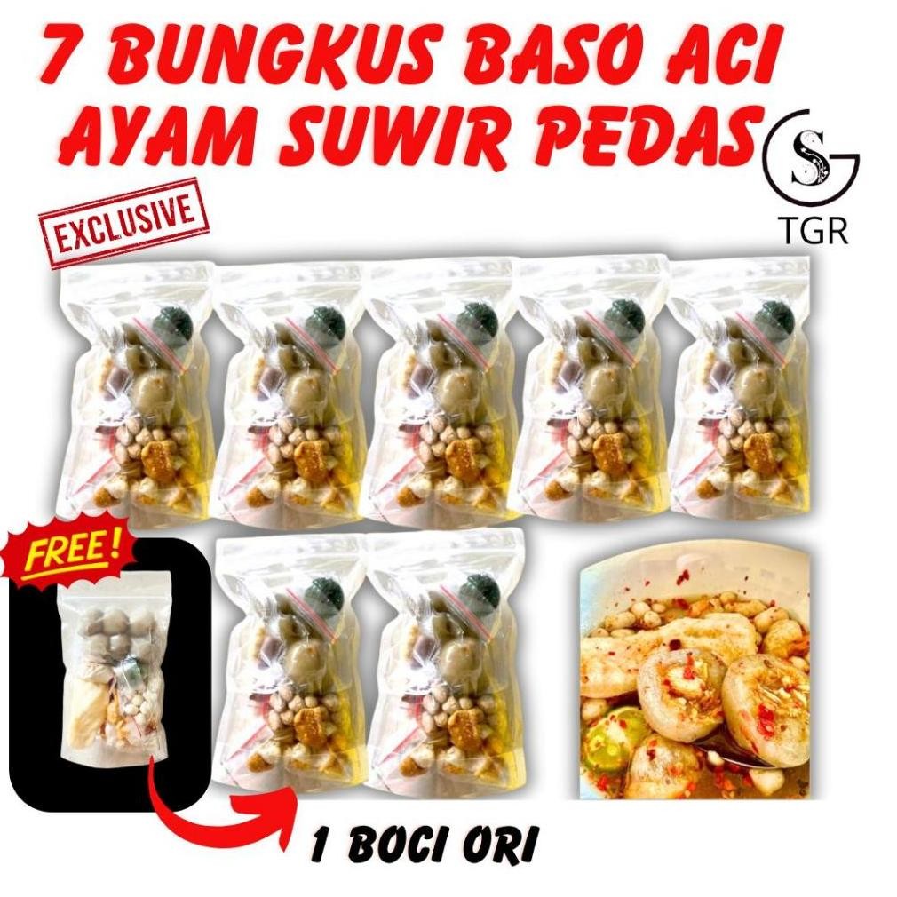 

[FLASH SALE SHOPEE LIVE] PAKET 7 AYAM SUWIR PEDAS DAPAT 1 BASO ACI ORI HOTPOT INSTAN FOOD KALDU PEDAS