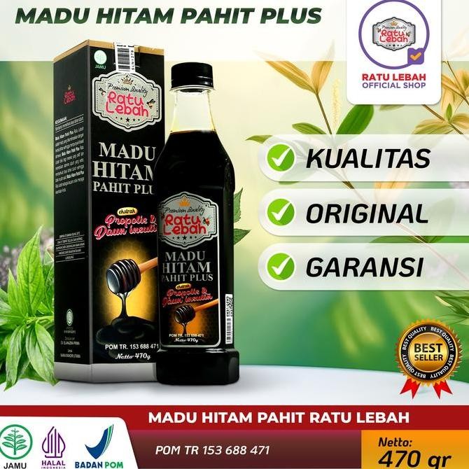 

BARU RATU LEBAH MADU HITAM PAHIT PLUS 470GR [1 PC]