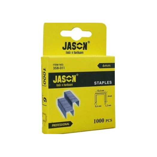 

_^_^_^] JASON SQUARE STAPLES / ISI STAPLES MODEL SQUARE 6MM (358-011)