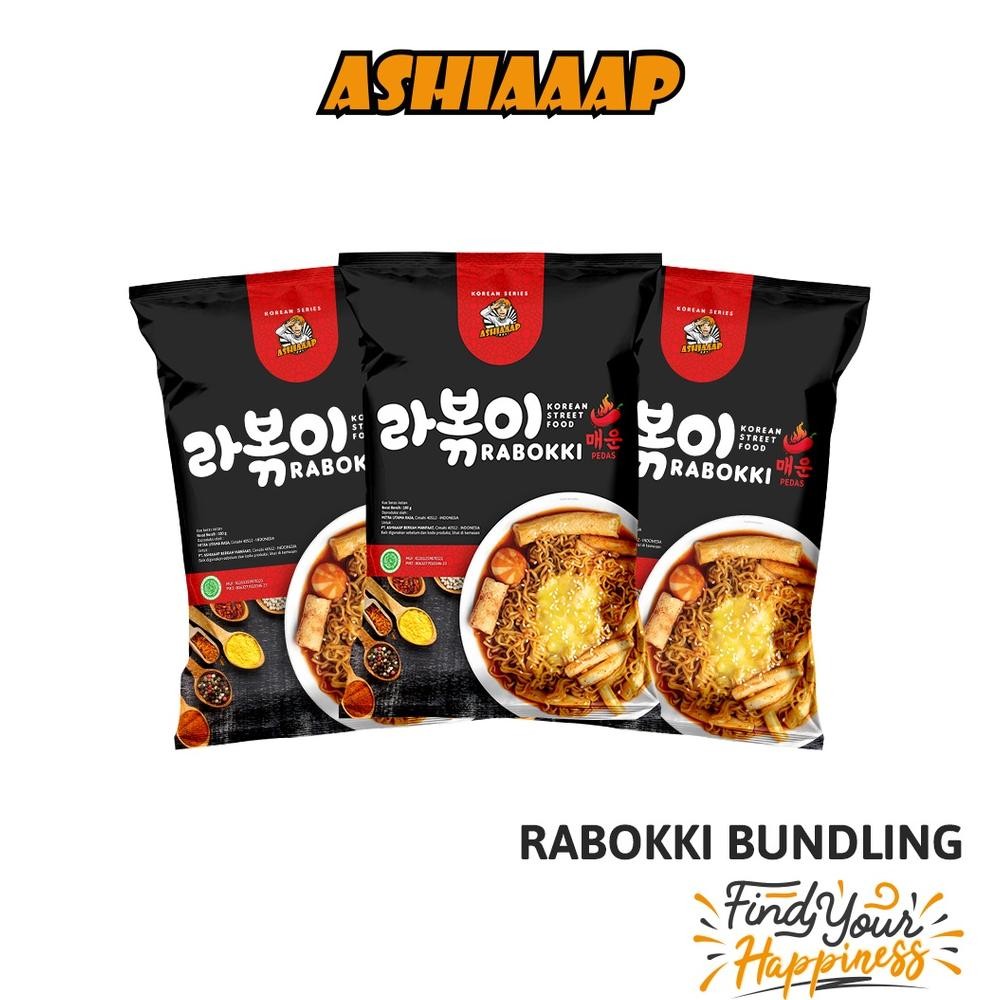 

3PCS Ashiaaap Paket Bundling Rabokki