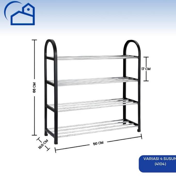 Rak Sepatu Plastik 4 5 Susun | Rak Multifungsi Gantungan Rak Estetik | Rak Tempat Sandal Plastik Sta