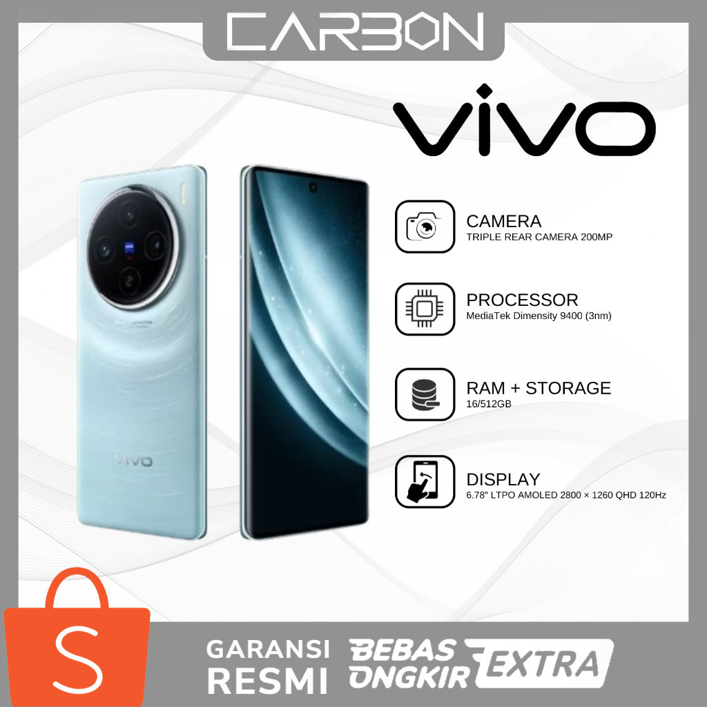 VIVO X200 (12/256) - ZEISS Telephoto Camera, 5800 mAh BlueVolt Battery, Dimensity 9400, vivo AI