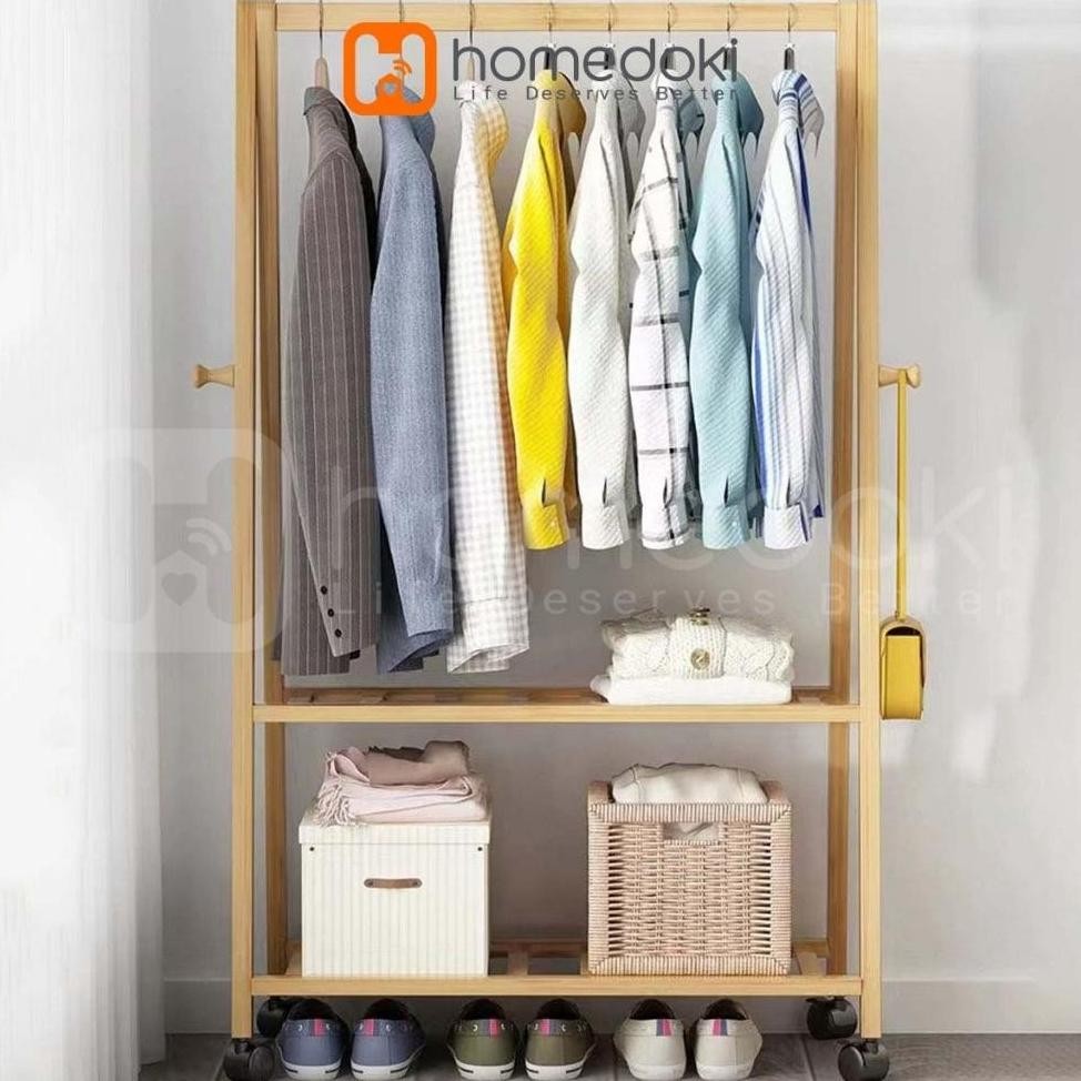 Rak Gantungan Baju /Rak Gantungan Serbaguna/Rak Gantung Baju Aesthetic/Rak Gantungan Baju Portable