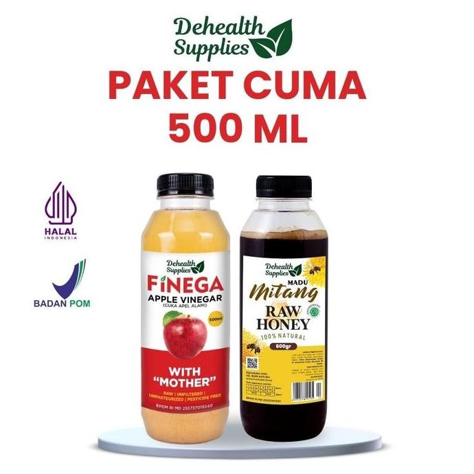 

BARU PAKET CUMA (CUKA APEL DAN MADU) 500ML KEMASAN PLASTIK