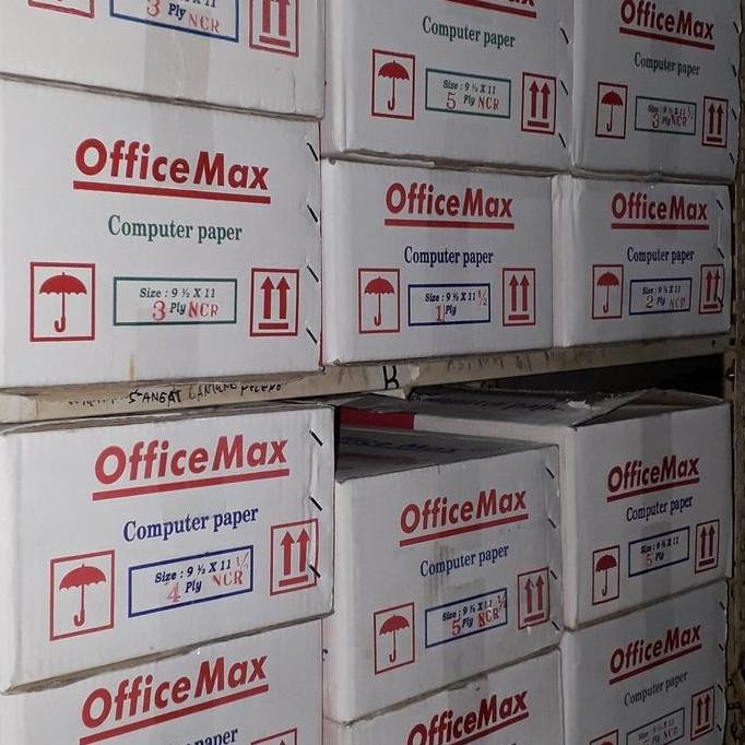 

Kertas Continuous form Office max 4 ply NCR/ 4 ply bagi 2