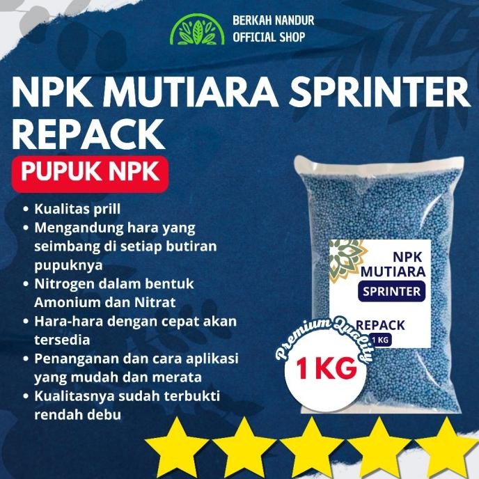 

Terlaris Pupuk Npk Mutiara Sprinter Repack 1 Kg Npk 20 10 10