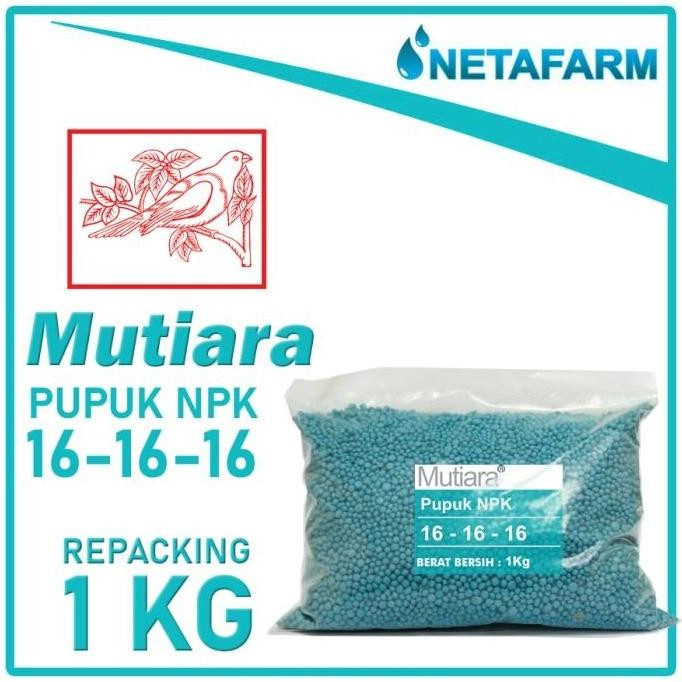 

Terlaris Pupuk Meroke Npk Mutiara 16-16-16 Repacking - 1 Kg Tanaman