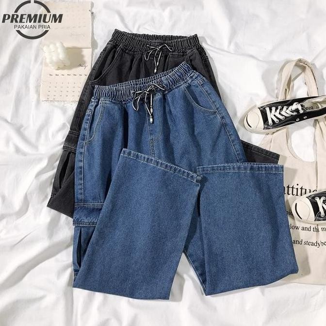 Sale Celana Cargo Jeans Pria Celana Jeans Pria Panjang Baggy Pants Celana Gombrang Pria Cargo Pants 