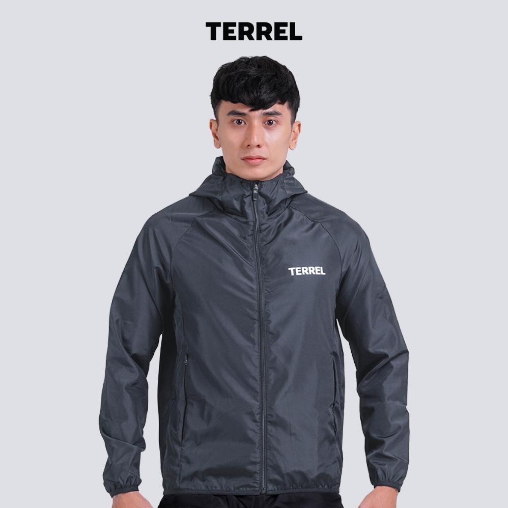 Terrel basic windbreaker jacket dark grey