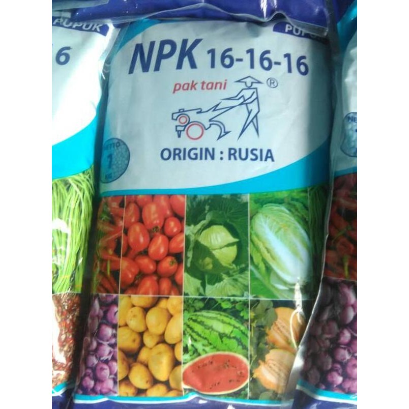 

Terlaris Pupuk Npk 16-16-16 Origin Rusia Kemasan 1 Kg