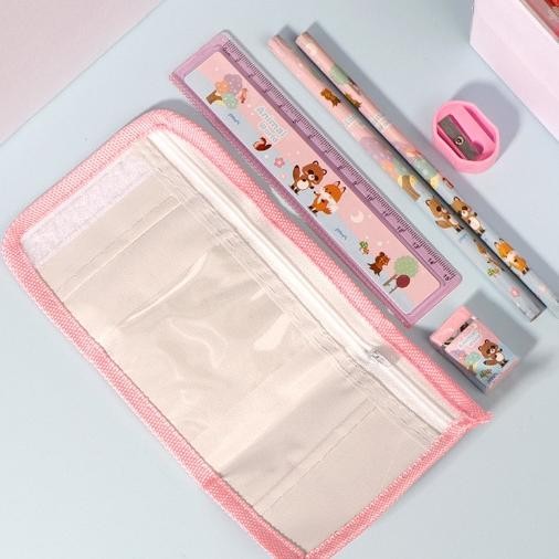 

Ready Gratis Ongkir - S5926 Stationery Set / Alat Tulis Set 6 In 1 Hadiah Souvenir / Paket Alat Tulis + Dompet Anak / Alat Tulis Set Karakter