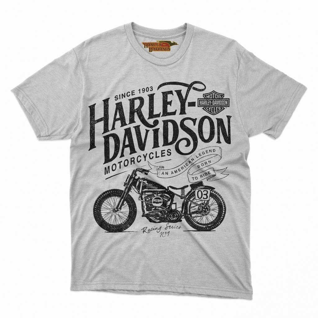 Baju Kaos Harley-Davidson-An-American-Legend-Motorcycles-T-Shirt Premium Cotton Combed 24s Original 