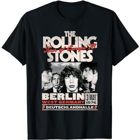 Baju Kaos The Rolling Stones Berlin 76 T-Shirt Premium Cotton Combed 24s Original 100% | Pinky Proje
