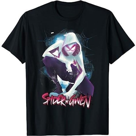 Baju Kaos pria Wanita Marvel Spider-Gwen WebT-Shirt Cotton Combed 24s | Pinky Project Original 100% 
