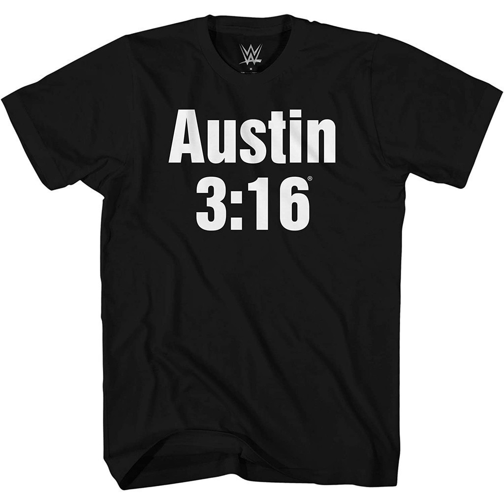 Baju Kaos WWE Men's Superstar Wrestlers Stone Cold Steve Austin T-Shirt Premium Cotton Combed 24s Or