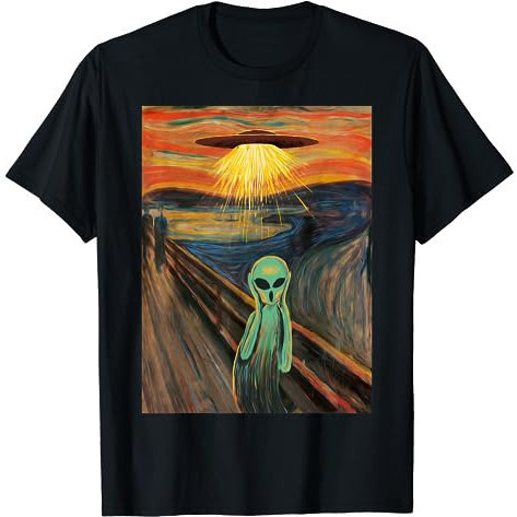 Pinky Project - Kaos Alien Scream Painting T-Shirt Premium Cotton Combed 24s Untuk Pria Dan Wanita
