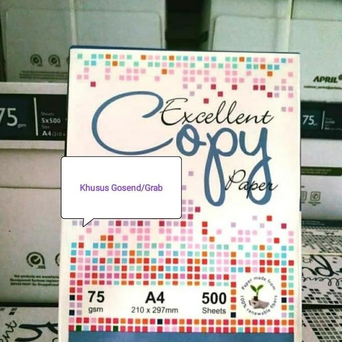 

BEBAS ONGKIR - Kertas A4 75 Gram Excellent