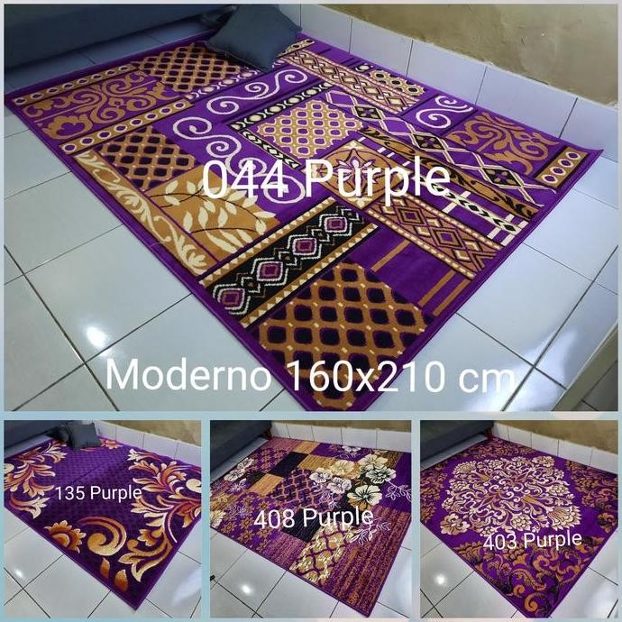 baru Karpet Permadani Ungu Violet Purple Momento 160x210 cm