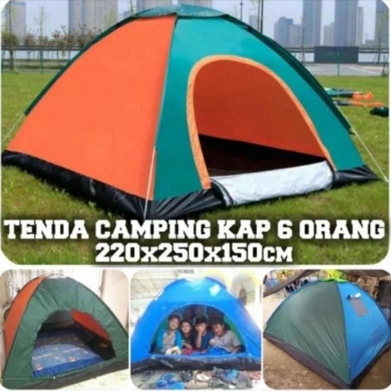 Tenda Dome 6 orang single layer