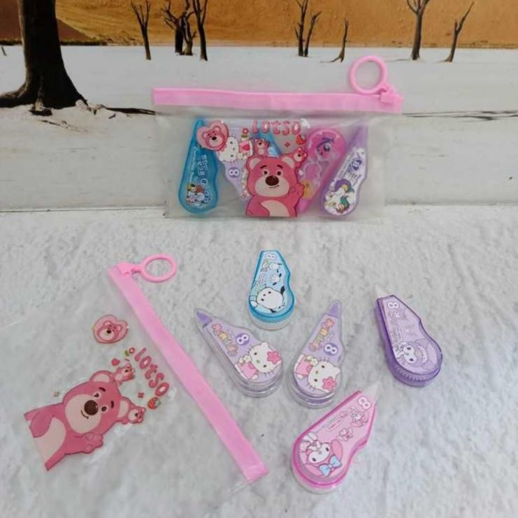 

Ready Tipex Roll/Correction Tape/Tip-Ex Kertas/Tipe-X Karakter Dalam Pouch Dompet