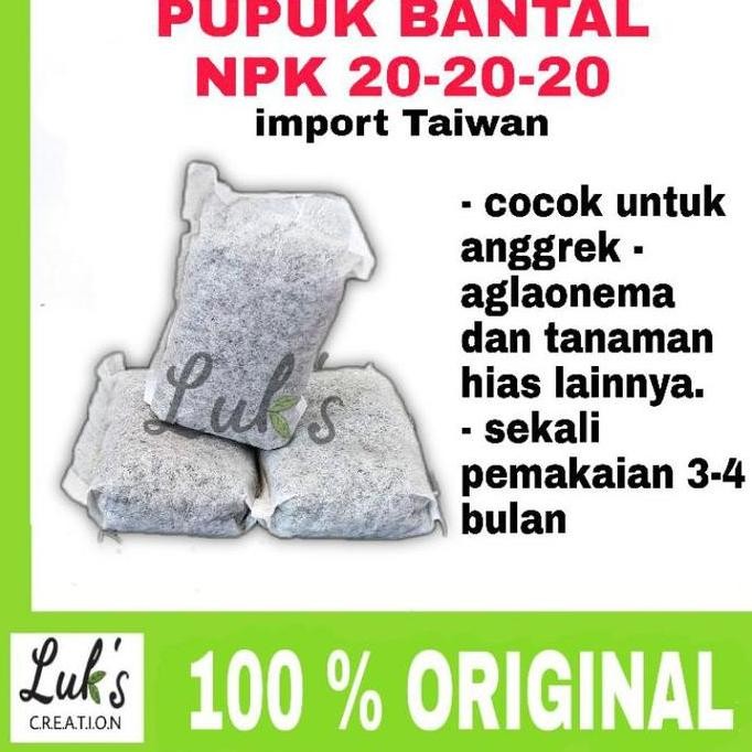 

Terlaris Pupuk Bantal Import Taiwan Pupuk Anggrek Aglaonema Tanaman Hias Npk