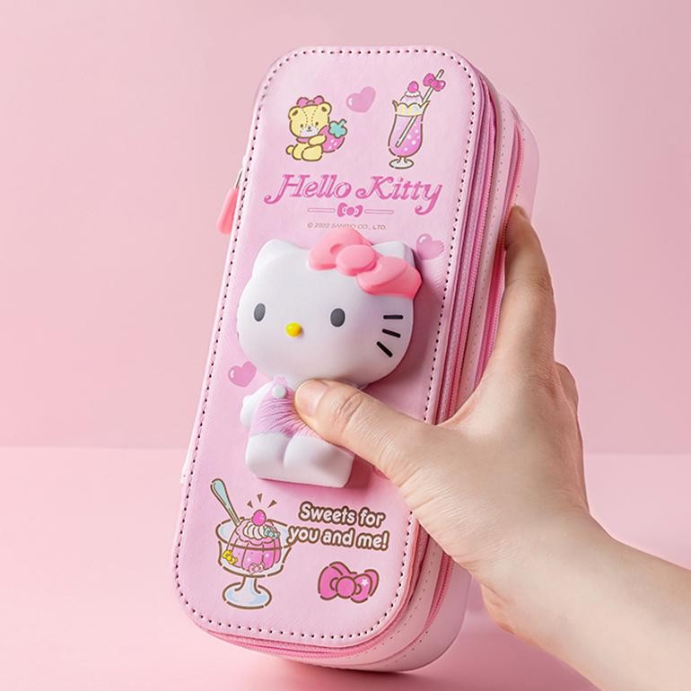 

Ready Tempat Pensil Kuromi Dekompresi 3D Seri Sanrio Lucu Penyimpanan Kapasitas Besar Lapisan Ganda Multifungsi Menghidupkan Kembali Stres