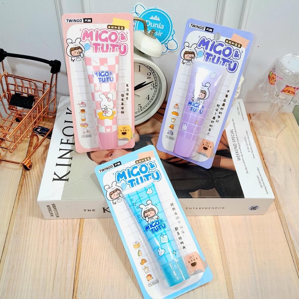 

Ready Correction Tape Odol Lucu Ukuran 4 M Model Migo & Tutu 3 Warna / Tipex Unik Bentuk Pasta Odol Harga Murah Alat Tulis Fancy Kekinian Favorit Bisa Grosir Dan