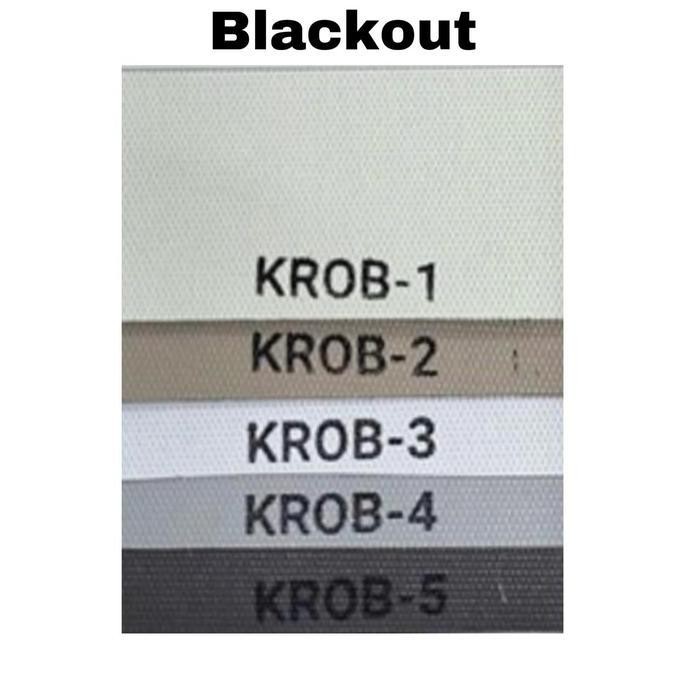 baru Roller Blind / Tirai Gulung / Penutup Jendela 100% Blackout ( Sharp Point )