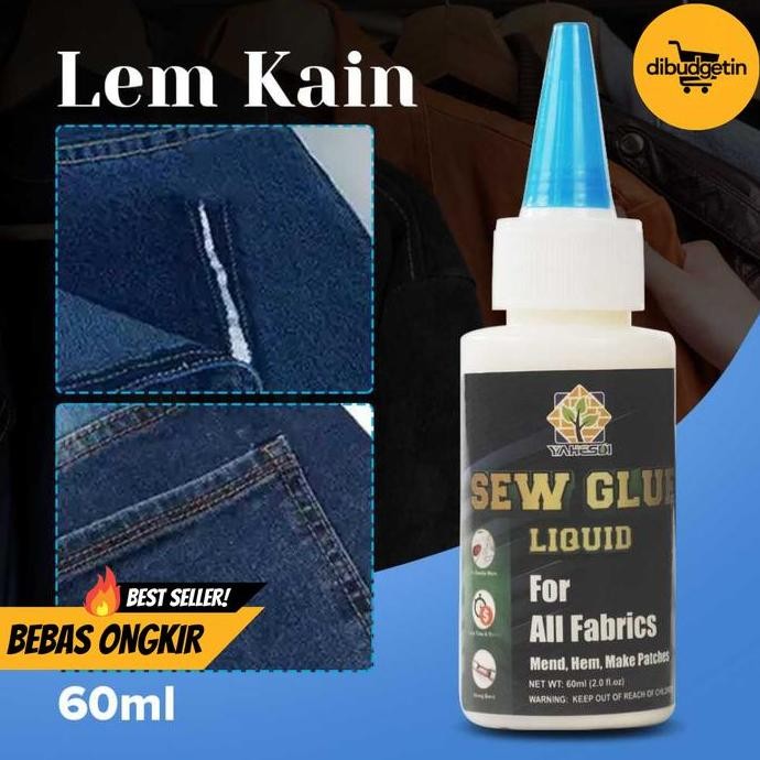 

Promo Cairan Liquid Lem Perekat Kain Kulit Sew Glue 60ml - YAHESDI VS255 COD