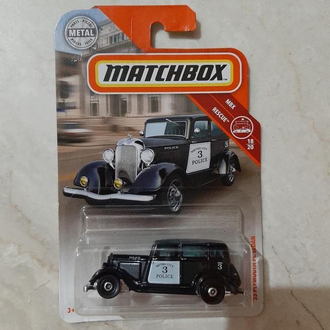 matchbox 33 plymouth pc sedan police