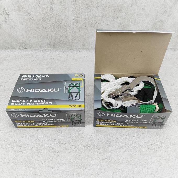 HIDAKU Full Body Harness Safety type X5 DOUBLE HOOK / Safety belt HIDAKU X5