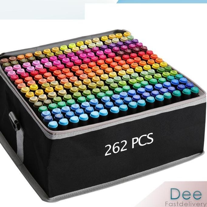 

Touch Art Marker 262 Color double headed marker set lti Color Spidol