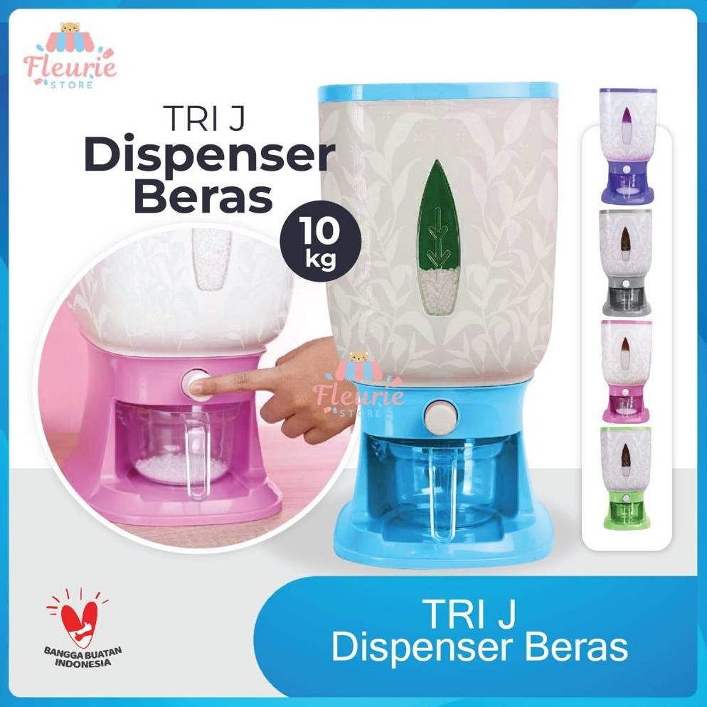 Bisa Cod Tri J Dispenser Beras 10Kg - Tempat Penyimpanan Beras Wadah Penyimpanan Beras Surabaya ||