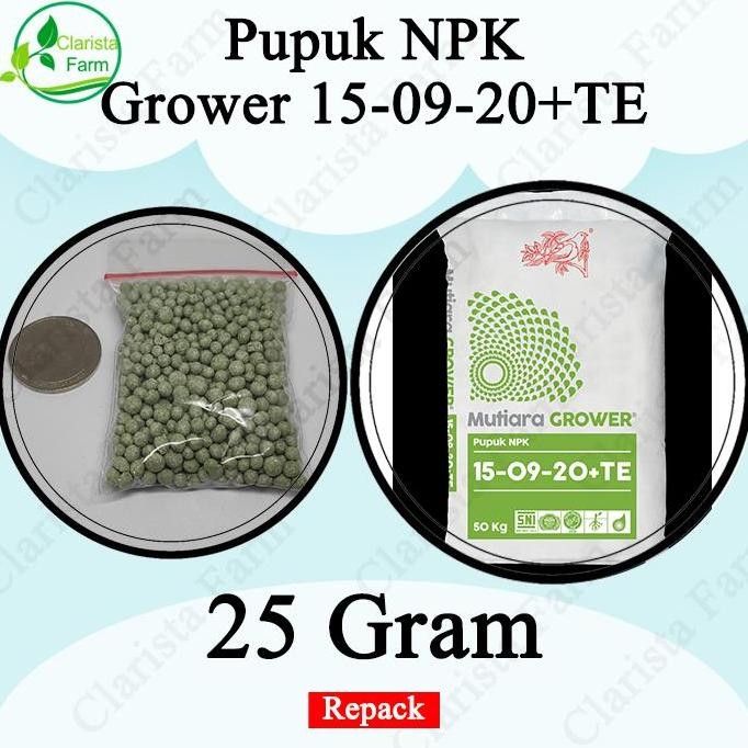 

Terlaris Pupuk Npk Grower 15-09-20+Te Eceran Repack Cap Meroke