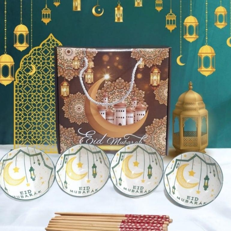 Bisa Cod Mangkok Lebaran Idul Fitri 2025 / Hampers Idul Fitri Mangkok Keramik Set/ Hampers Idul Fitr
