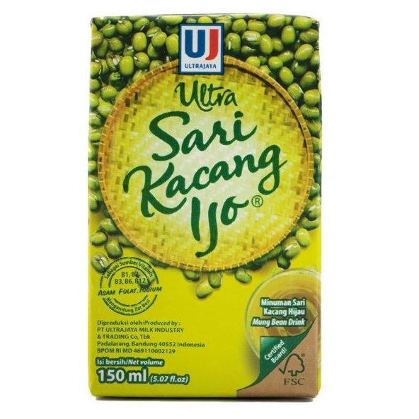 

Terlaris Ultrajaya Sari Kacang Hijau 150Ml - Kemasan Kotak