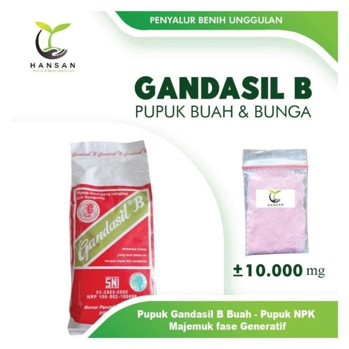 

Terlaris Gandasil B Pupuk Buah & Bunga Npk Majemuk Generatif Nutrisi