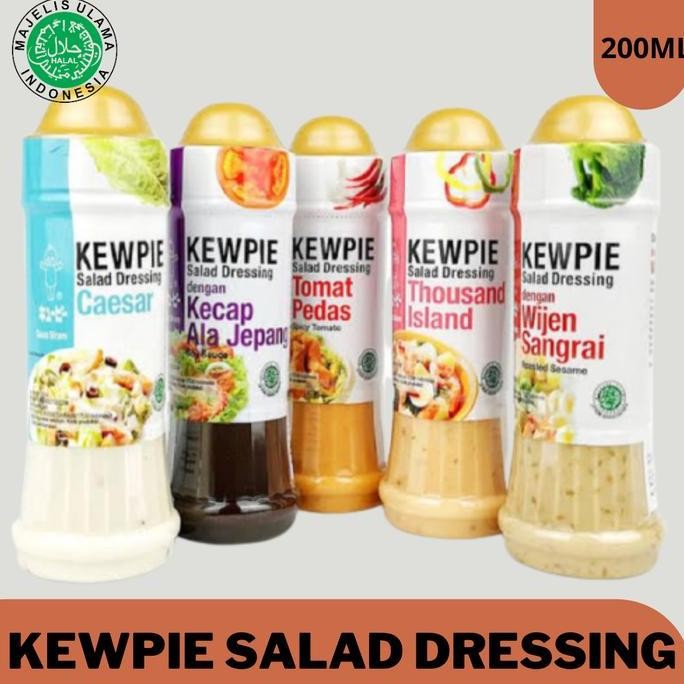 

Terlaris Saus Salad Dressing Kewpie 200Ml (Wijen Sangrai, Mayonaise, Thousand)