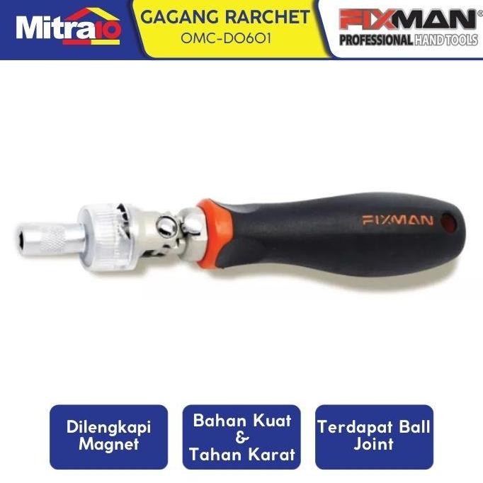 Terjangkau Fixman Omc-D0601 Ratchet Screwdriver Rvrs Magnetic
