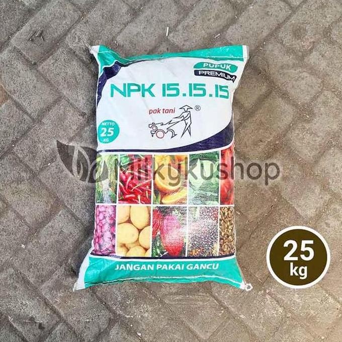 

Terlaris Pupuk Pak Tani Npk 15 15 15 Premium 25 Kg Kp Via Cargo