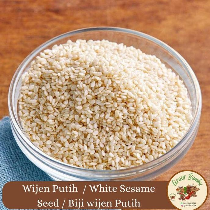 Terlaris Wijen Putih - 50 Gram / White Sesame Seed / Biji Wijen Putih