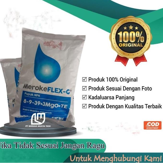 

Terlaris Pupuk Npk Meroke Flex G 1Kg Nutrisi Hidroponik Original Pabrik