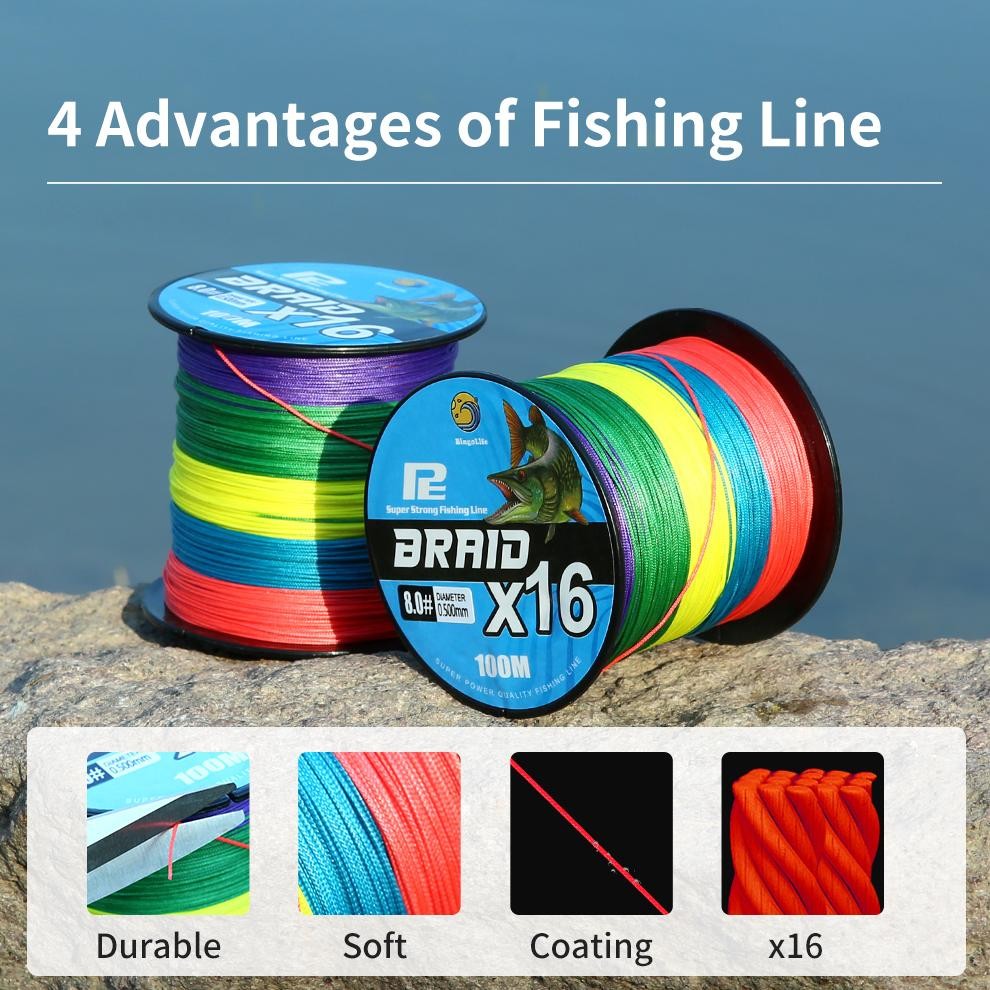 Ready Benang Pe X12 X16 Lure Pancing Jepang Braided Garis Profesional 100M Senar Pancing Strength 11